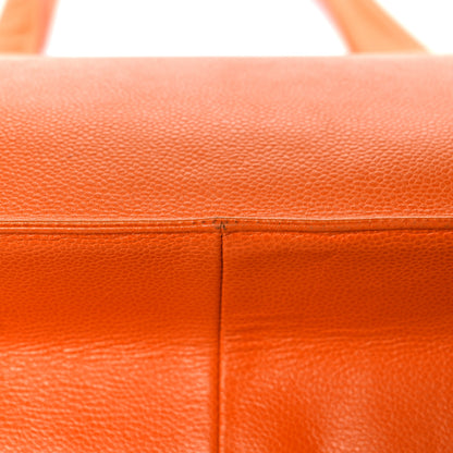 Chanel Caviar CC Timeless Shoulder Bag Orange 14 of 15