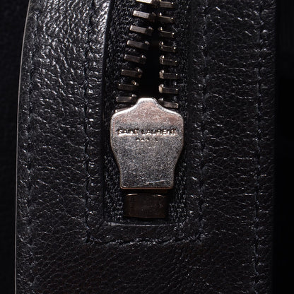 Saint Laurent Matelasse Chevron Large Monogram Shopper Black 7 of 9