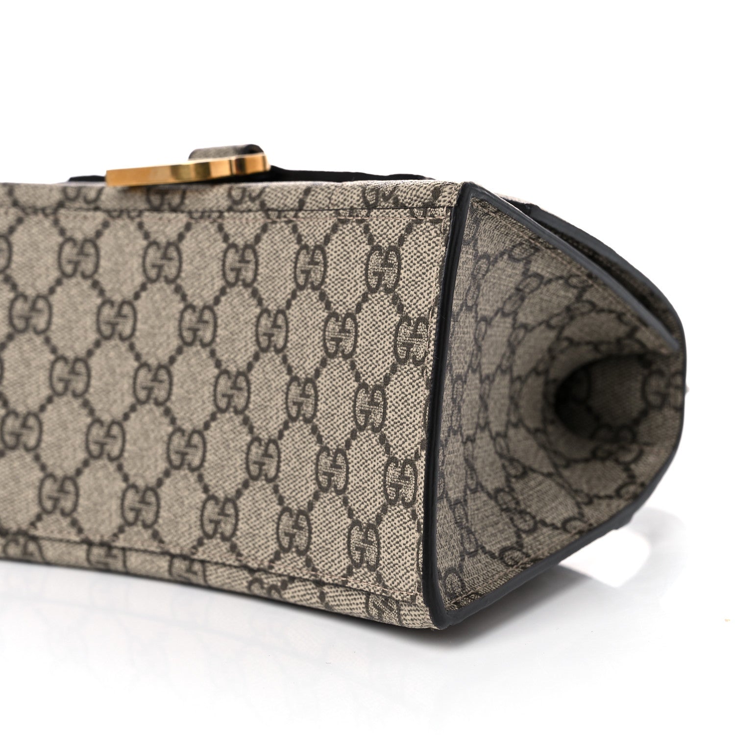 Balenciaga X GUCCI GG Supreme Monogram Small Hourglass Top Handle Bag Beige Ebony 9 of 10