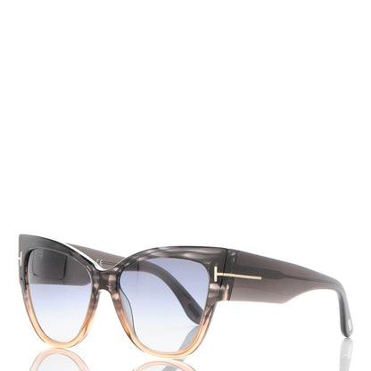 Tom Ford Anoushka Sunglasses TF371 Melange Grey Peach 1 of 8