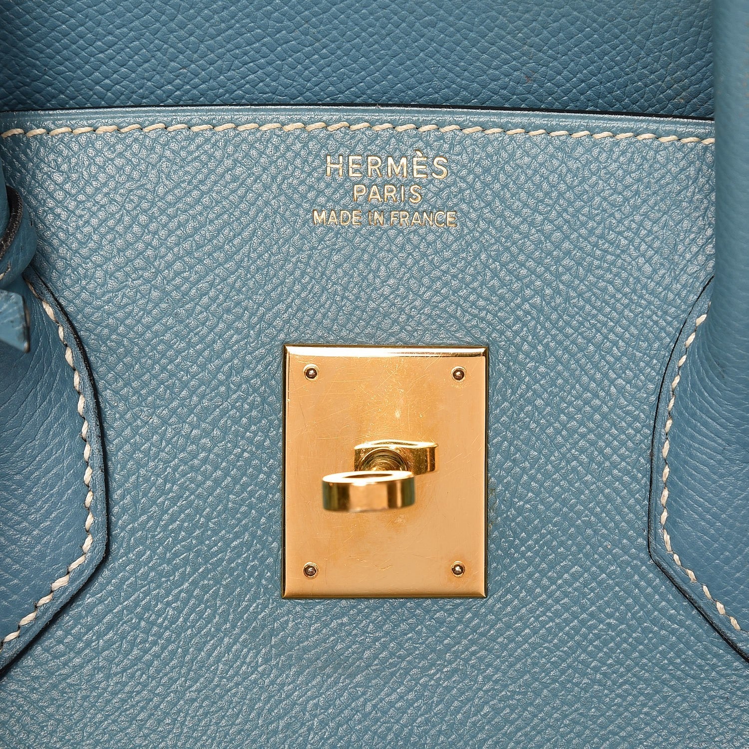 Hermes Epsom Birkin 35 Blue Jean 18 of 43