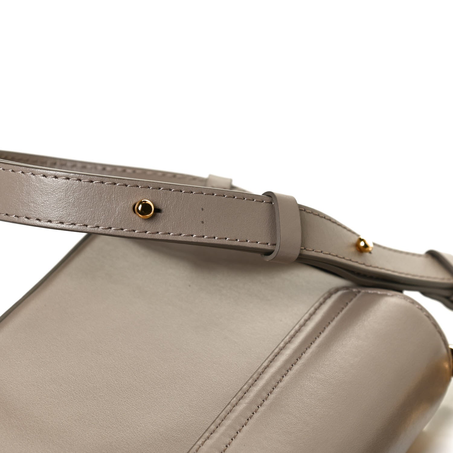 Chloe Shiny Calfskin Suede Mini C Double Carry Motty Grey 15 of 17