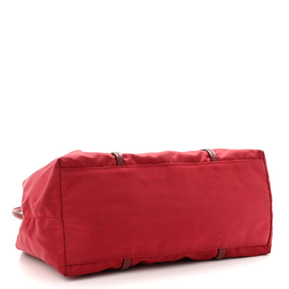 Prada Tessuto Nylon Tote Red 4 of 9