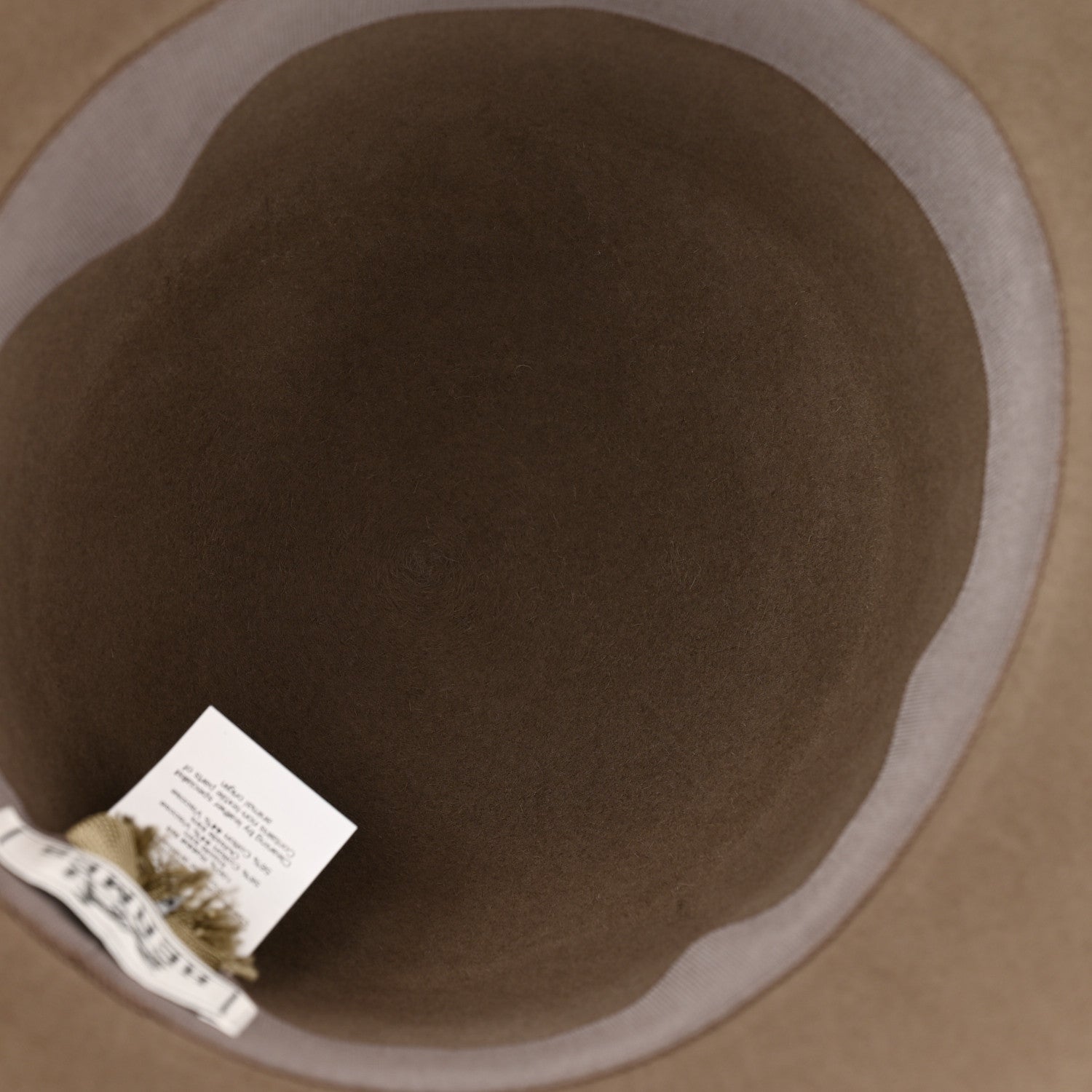 Hermes Rabbit Felt Farrah Clou De Selle Hat 58 Etoupe 7 of 8
