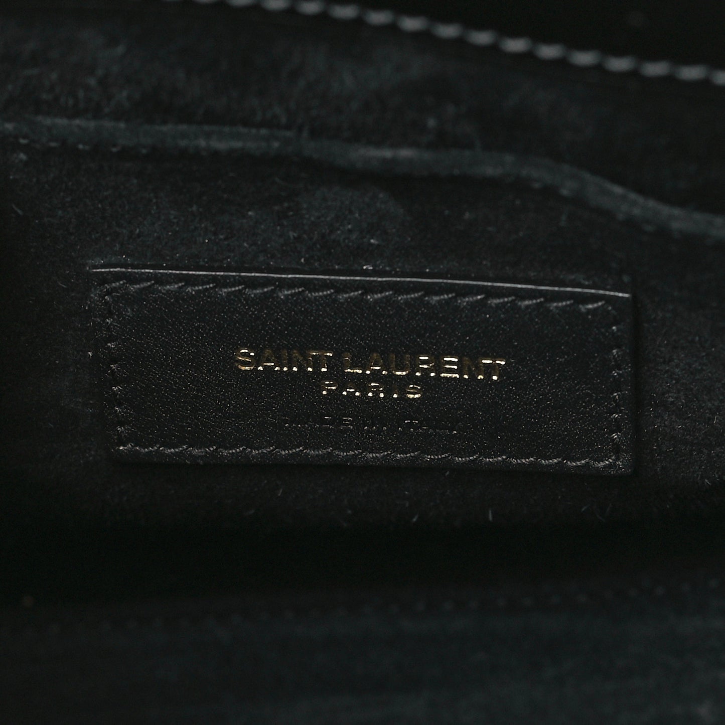 Patent Calfskin Nano Sac de Jour Black