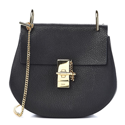 Chloe Grained Lambskin Drew Shoulder Bag Black 1 of 10