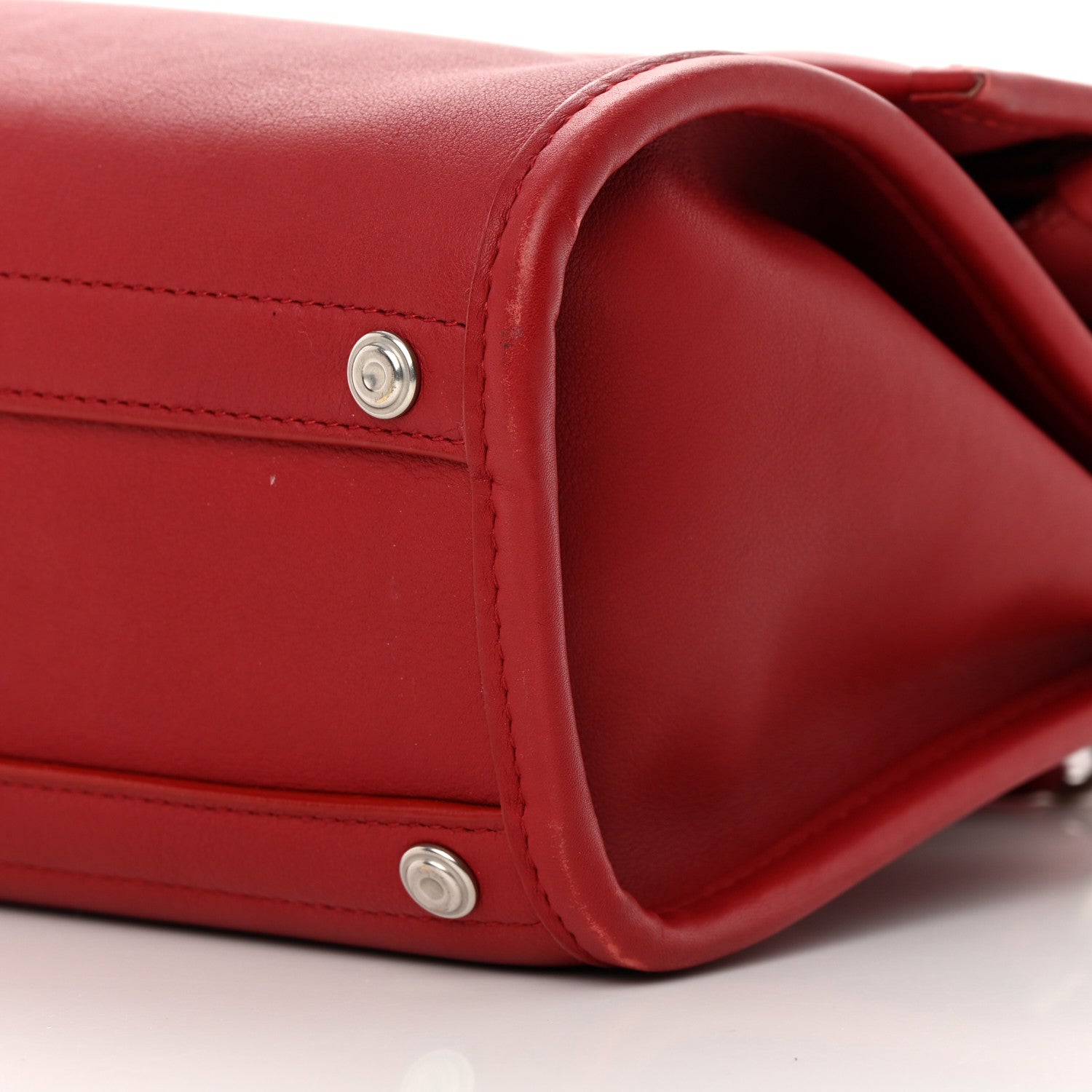 Balenciaga Veau Soyeux Small Tool Satchel Rouge Groseille 10 of 20
