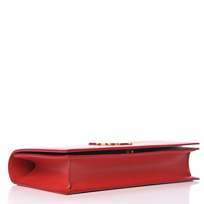 Saint Laurent Grain De Poudre Classic Monogram Kate Clutch New Red 4 of 11