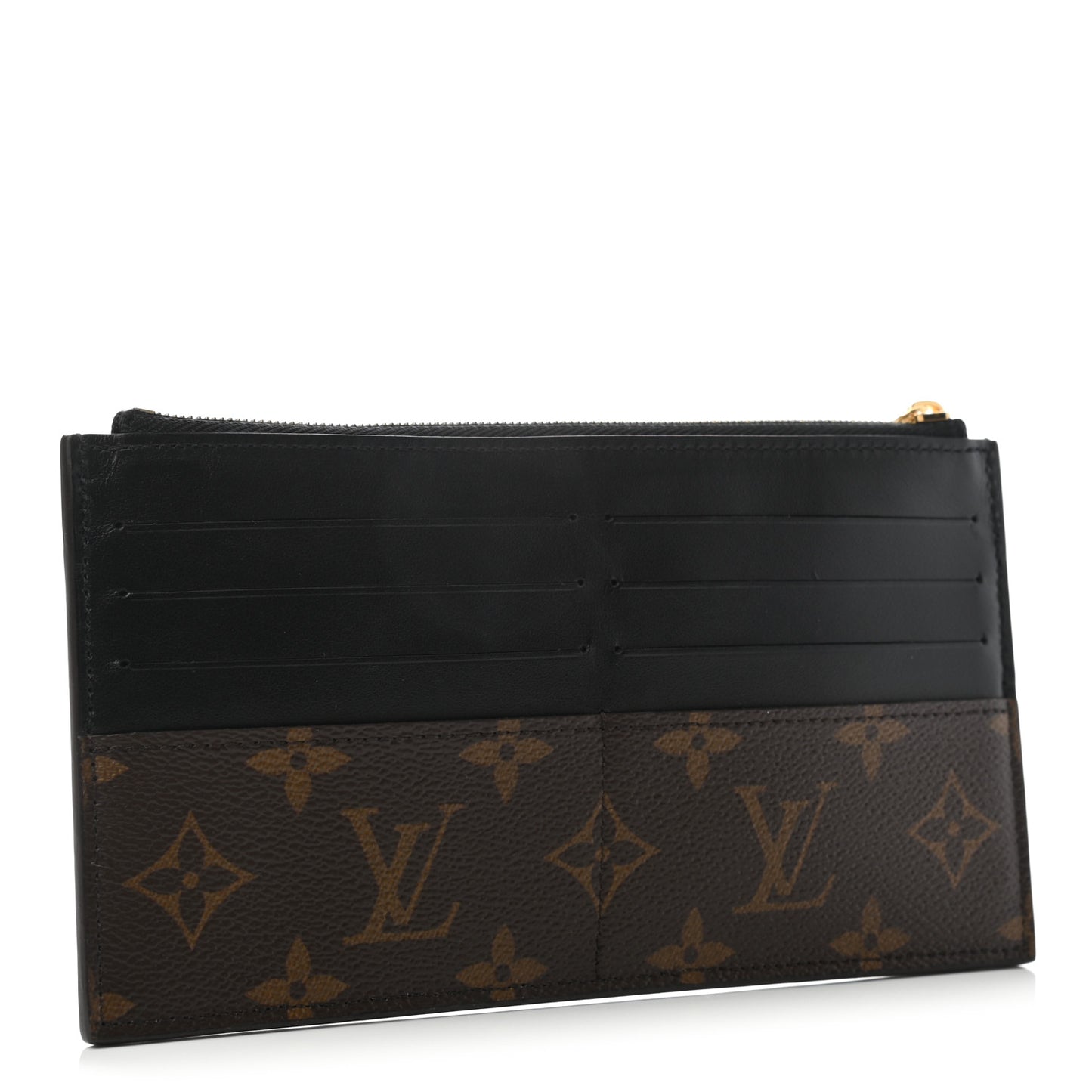 Monogram Slim Purse Black