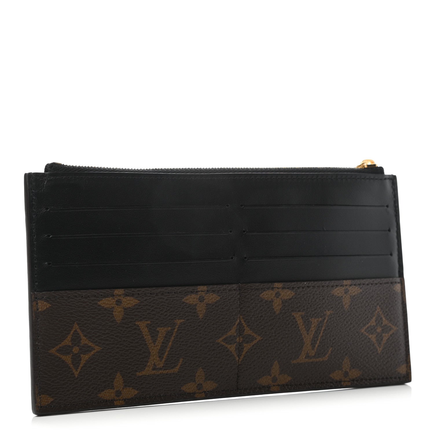 Louis Vuitton Monogram Slim Purse Black 3 of 7