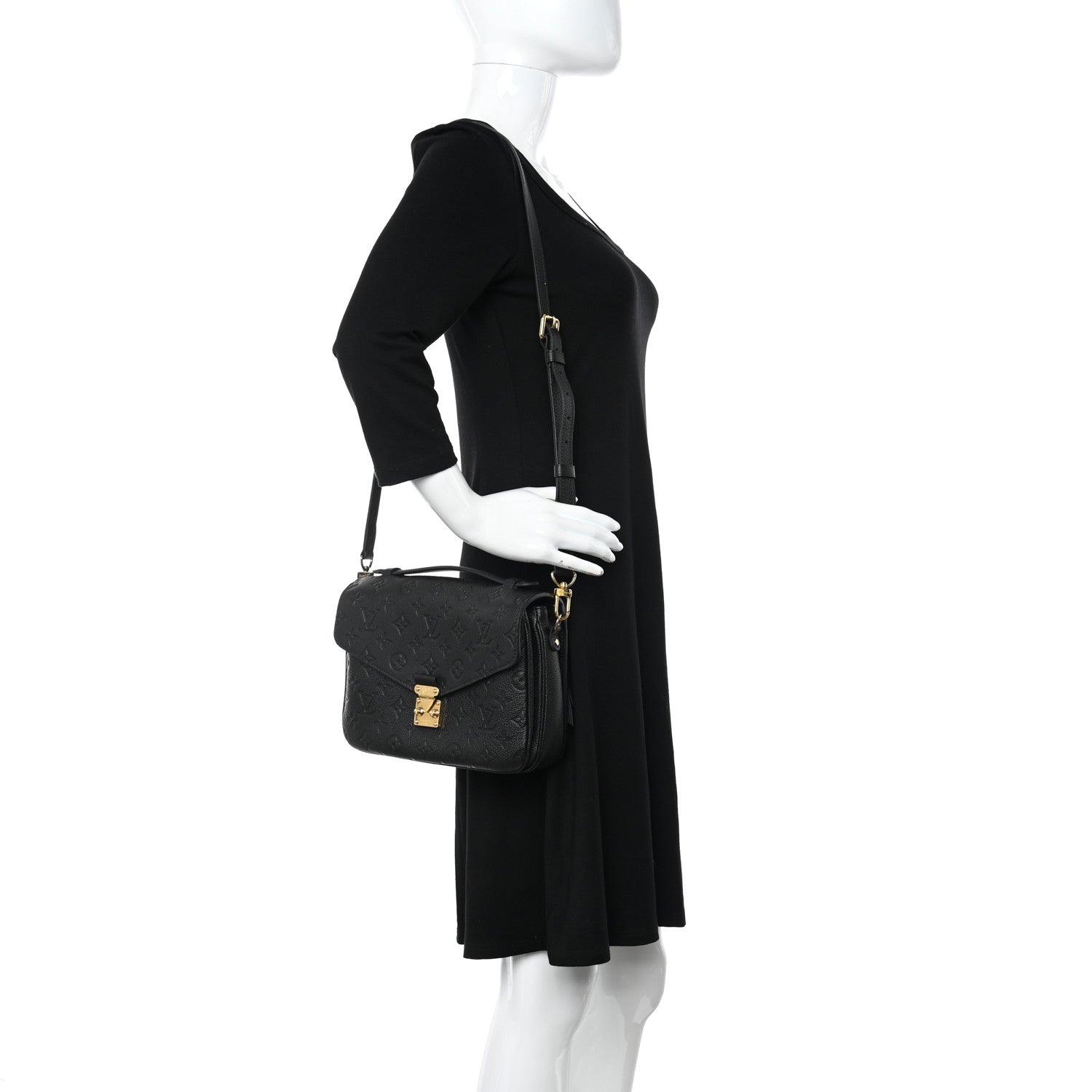 Louis Vuitton Empreinte Pochette Metis Black 2 of 10