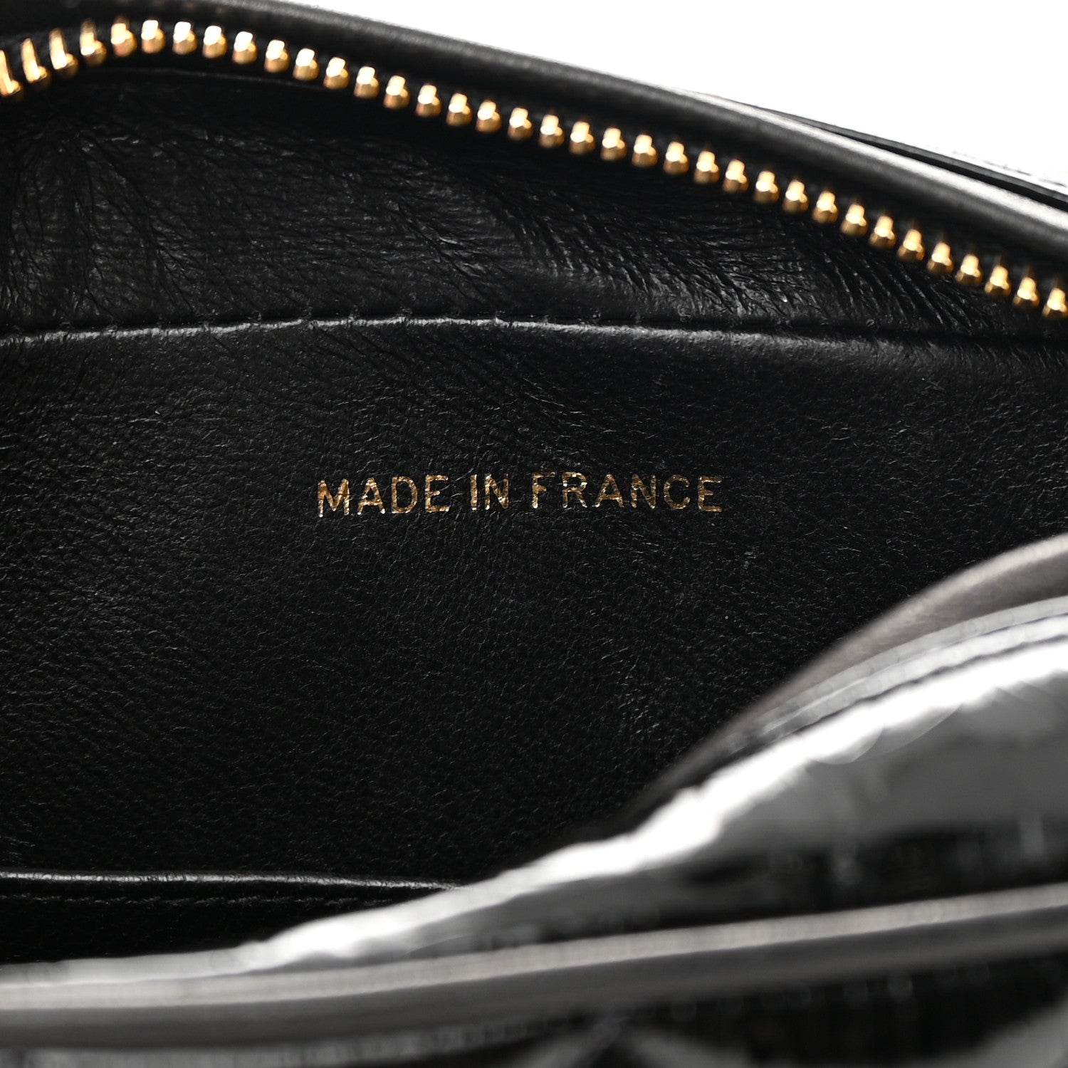 Chanel Patent Quilted Camera Case Black 7 of 18