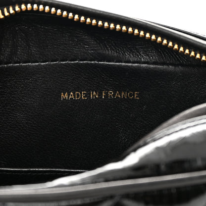 Chanel Patent Quilted Camera Case Black 7 of 18