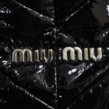 Miu Miu Patent Leather Large Patchwork Tote Black 10 of 11