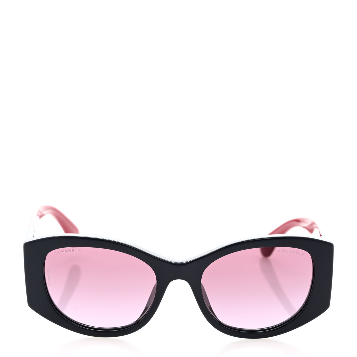 Acetate Oval Sunglasses 5524-A Blue Red