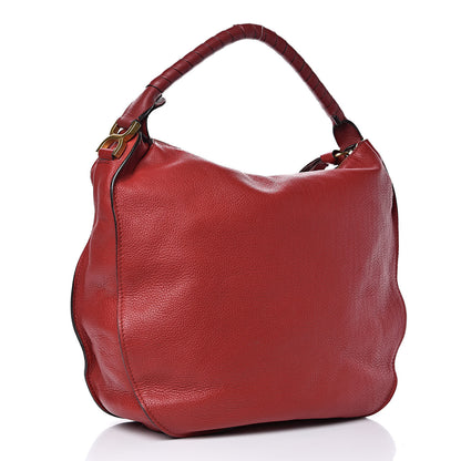 Chloe Calfskin Large Marcie Hobo Garnet 3 of 11