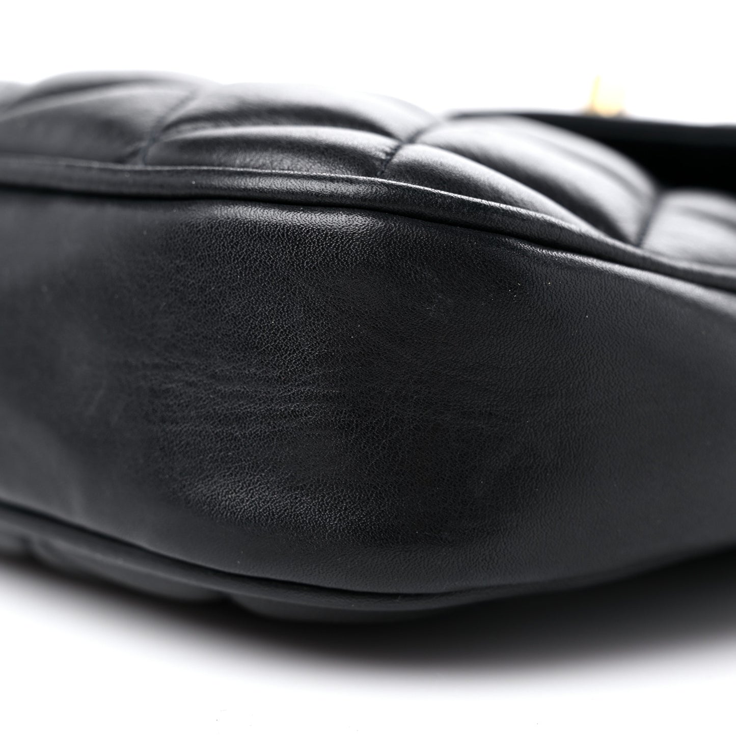 Lambskin Quilted Extra Mini Flap Black