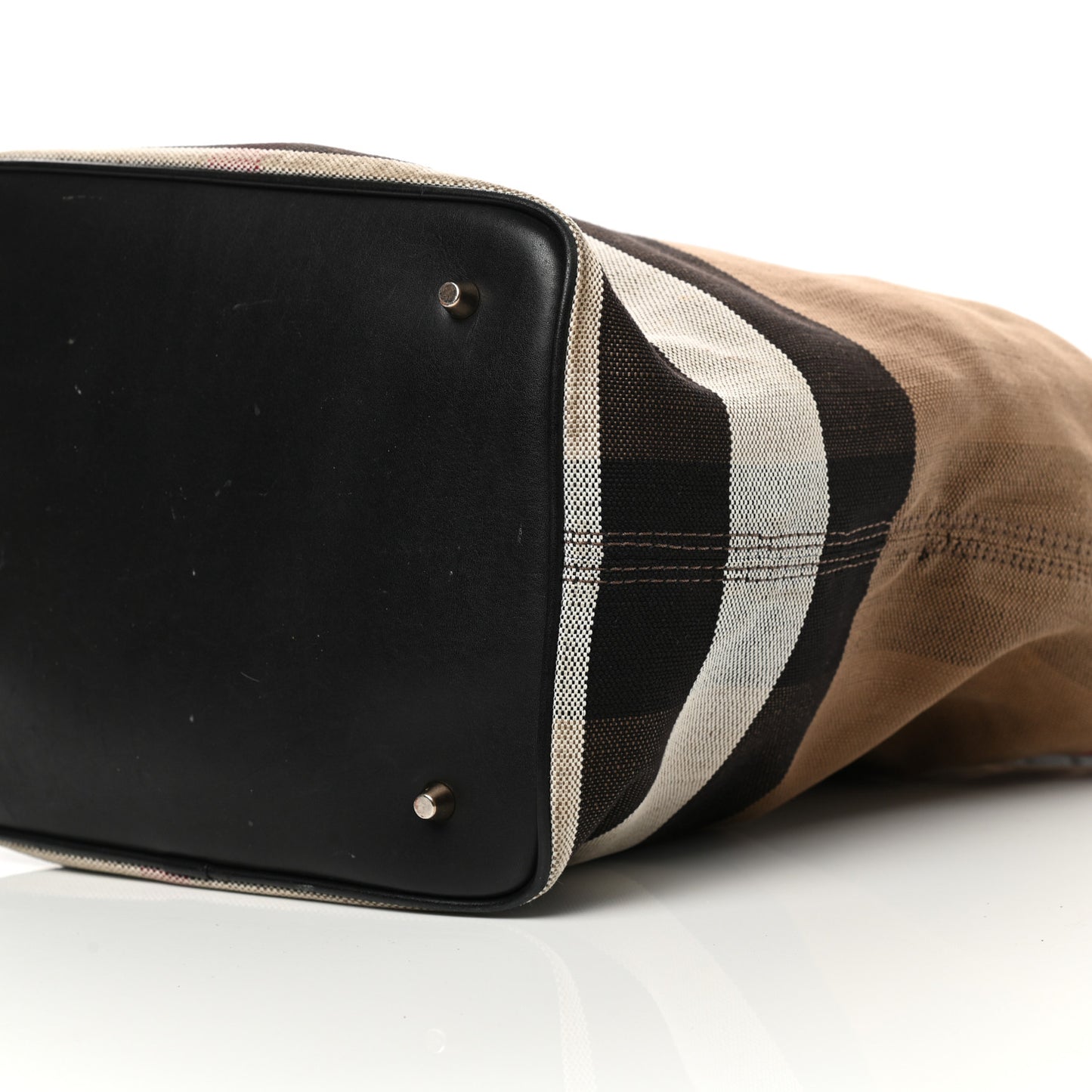 Canvas Mega Check Medium Ashby Hobo Saddle Black