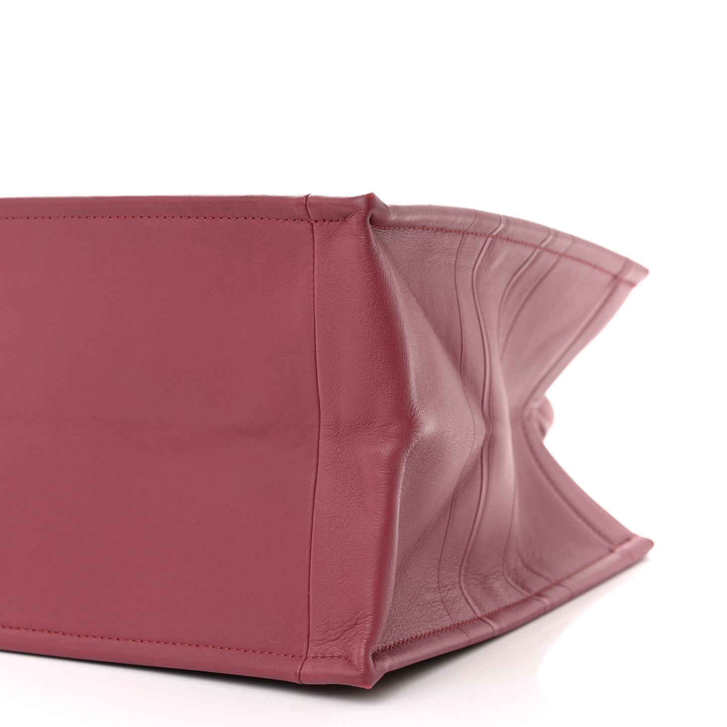 Calfskin Embossed Medium Book Tote Red