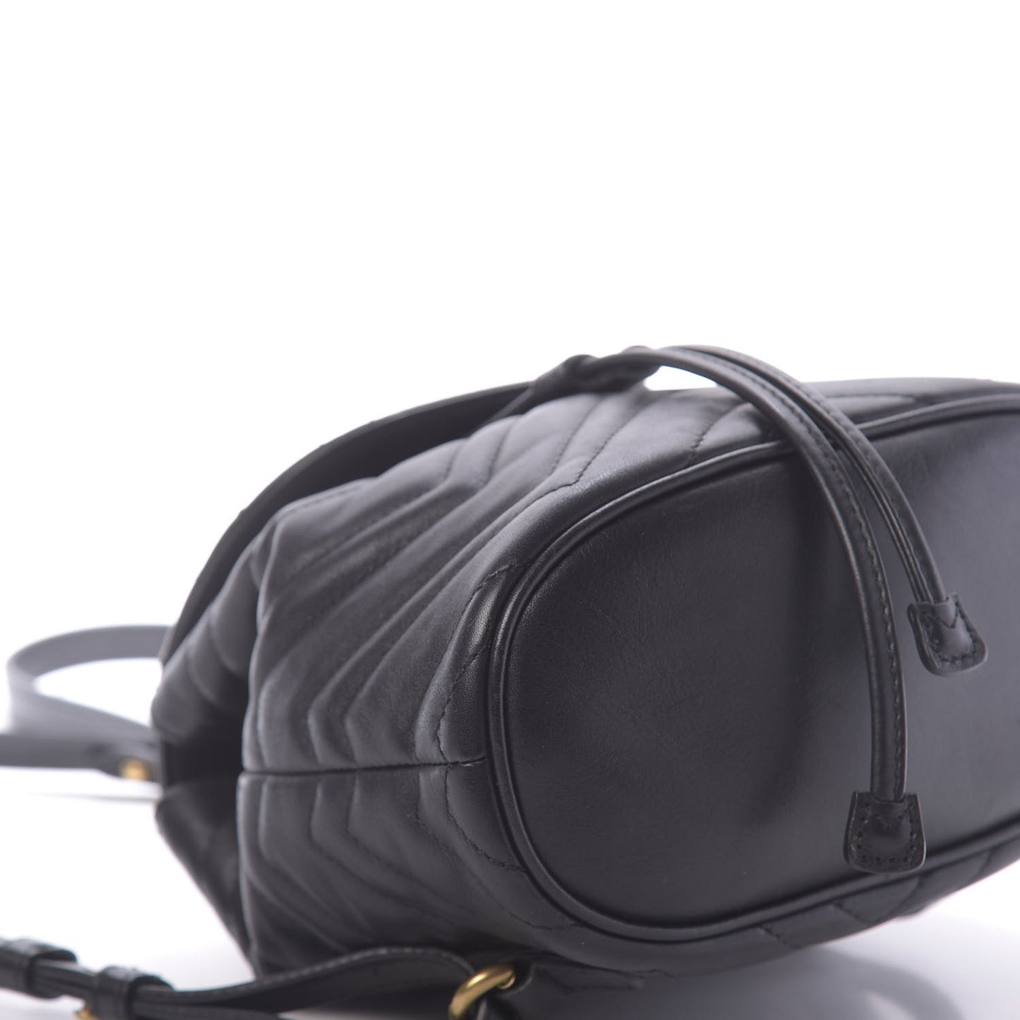 Calfskin Matelasse GG Marmont Flap Backpack Black