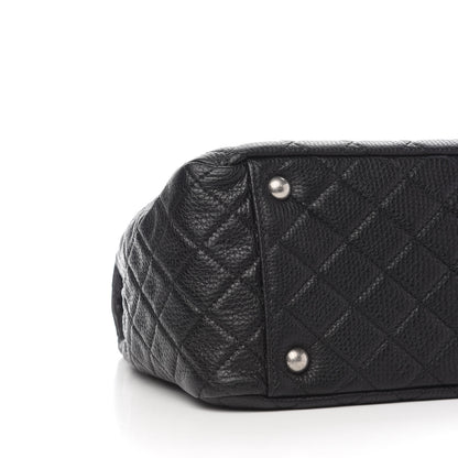 Chanel Calfskin Quilted XXL Travel Flap Bag Black 8 of 9