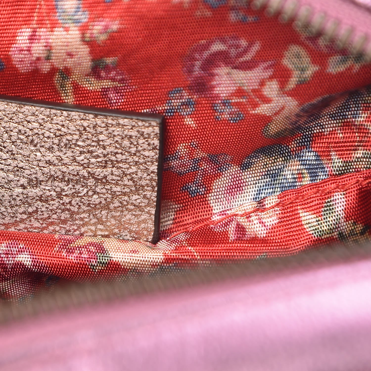 Gucci Laminated Nappa Trapuntata Mini Zumi Dome Shoulder Bag Rosa Lago Rame 9 of 9