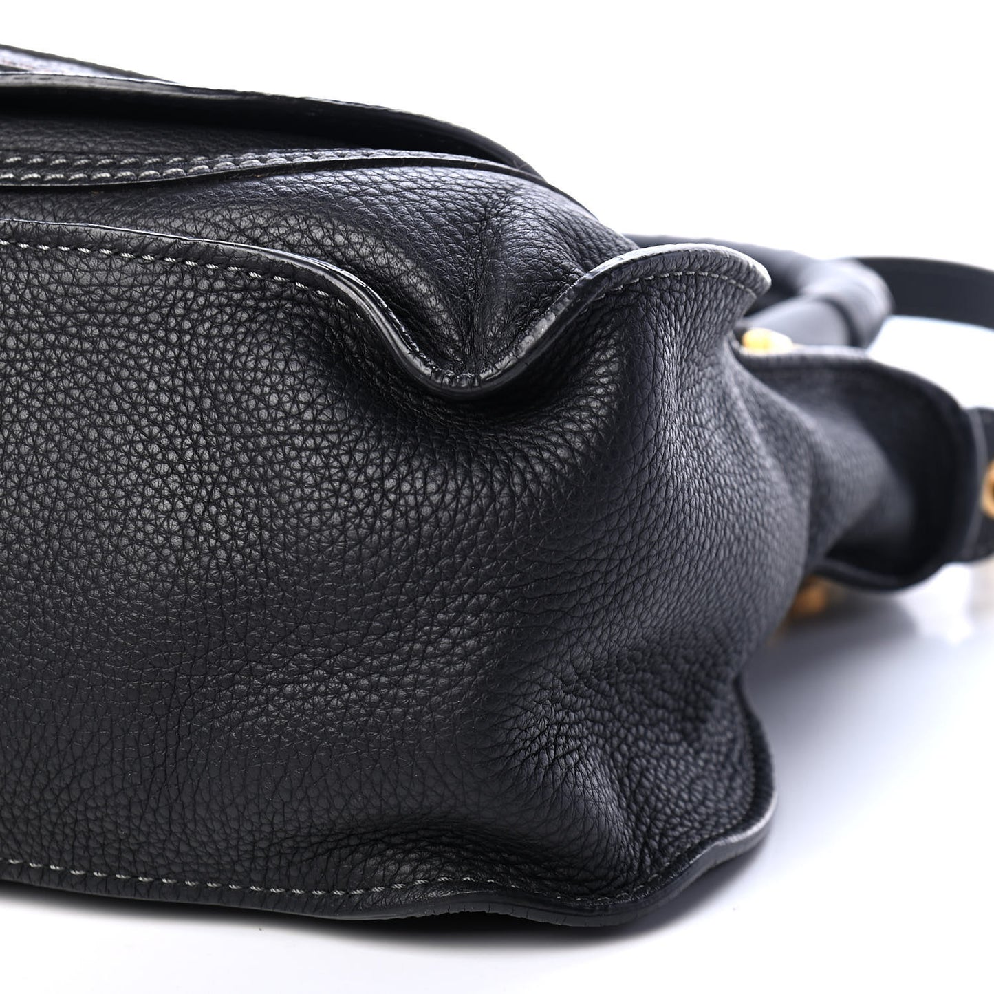 Calfskin Medium Marcie Satchel Black