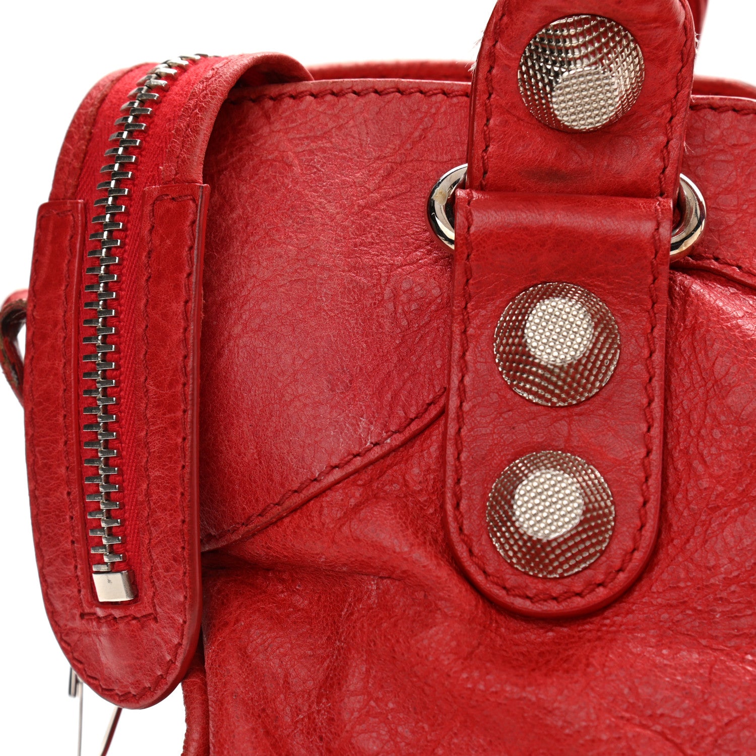 Balenciaga Agneau Giant 21 Silver Hardware City Rouge Coquelicot 16 of 21