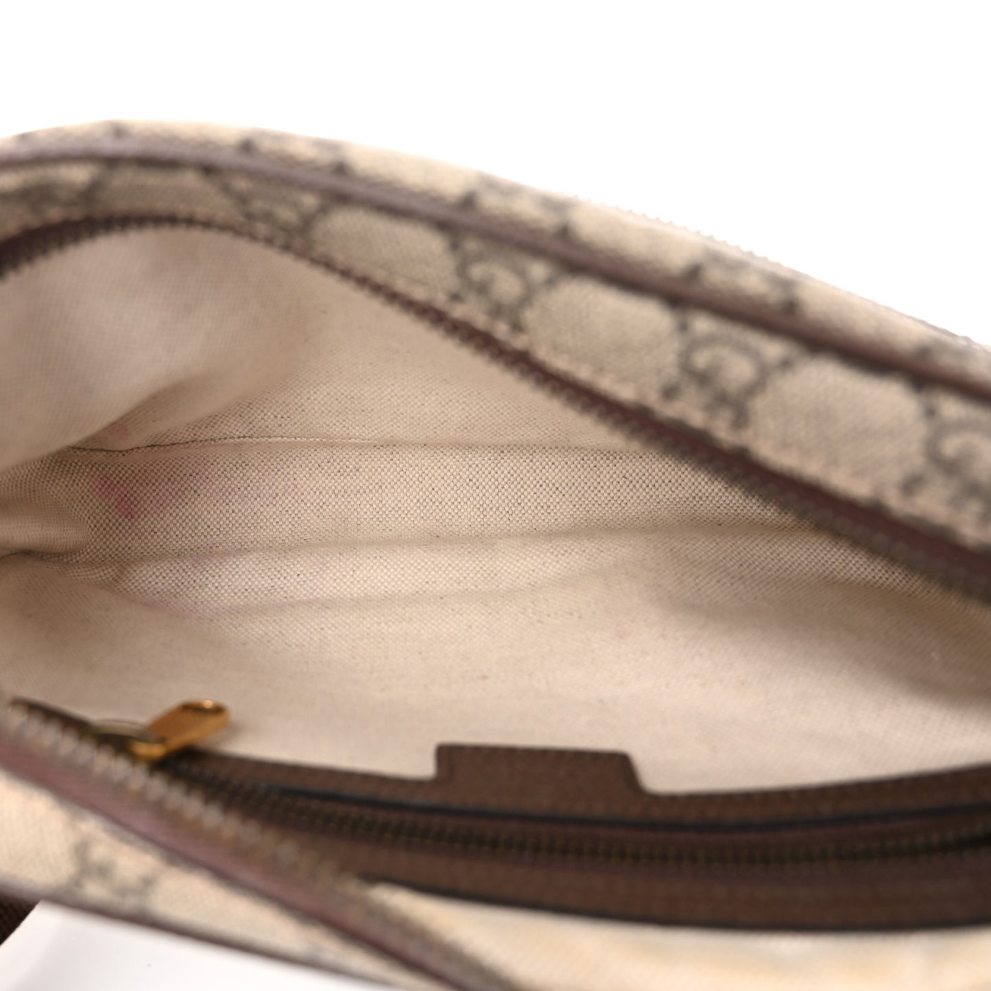 Soft GG Supreme Monogram Medium Ophidia Belt Bag Dark Brown