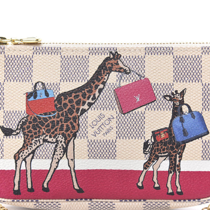 Louis Vuitton Damier Azur 2017 Christmas Animation Mini Pochette Accessories 10 of 10
