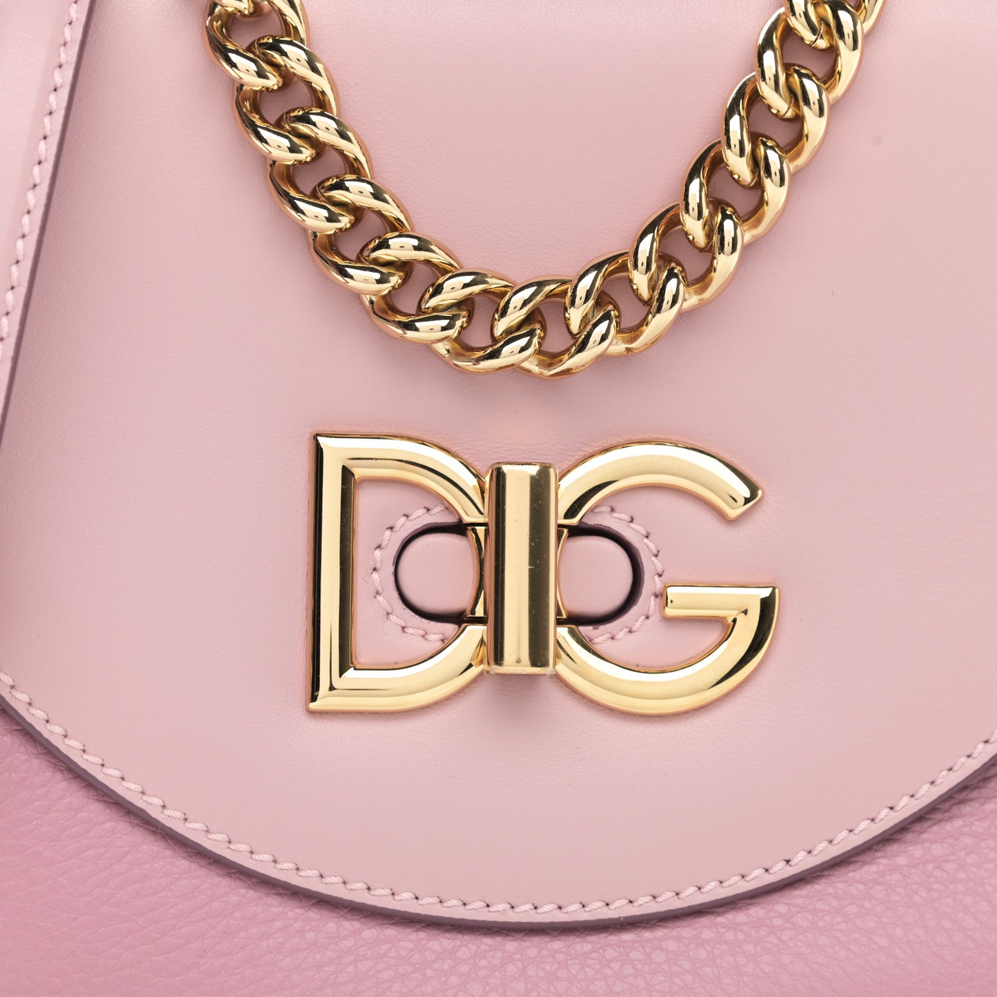 Calfskin Media Wifi Shoulder Bag Pink