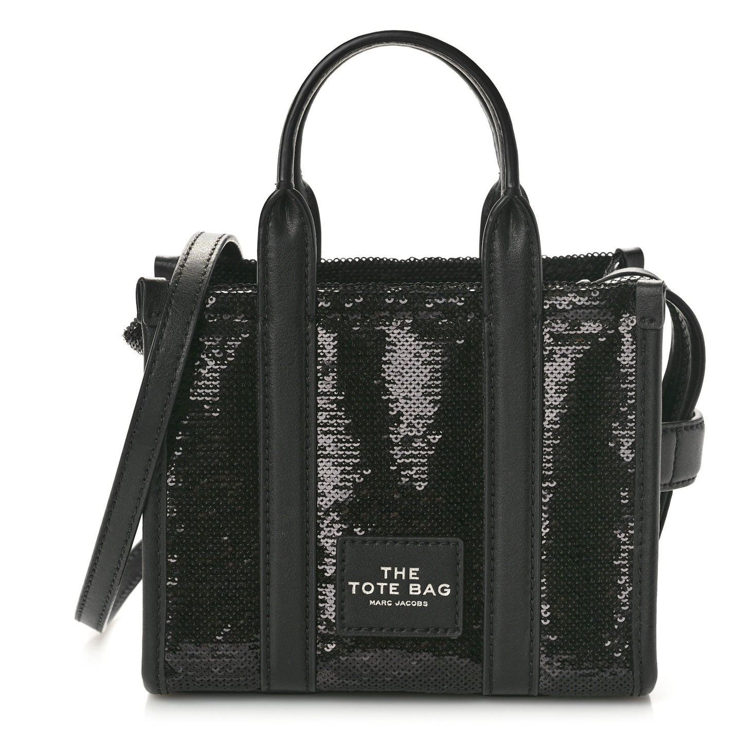 Sequin Mini The Tote Bag Black