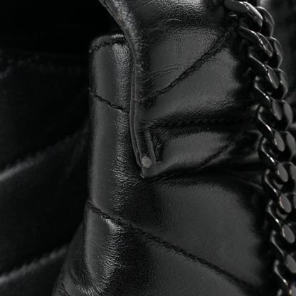 Saint Laurent Calfskin Y Quilted Monogram Monochrome Medium Loulou Chain Satchel Black 11 of 14