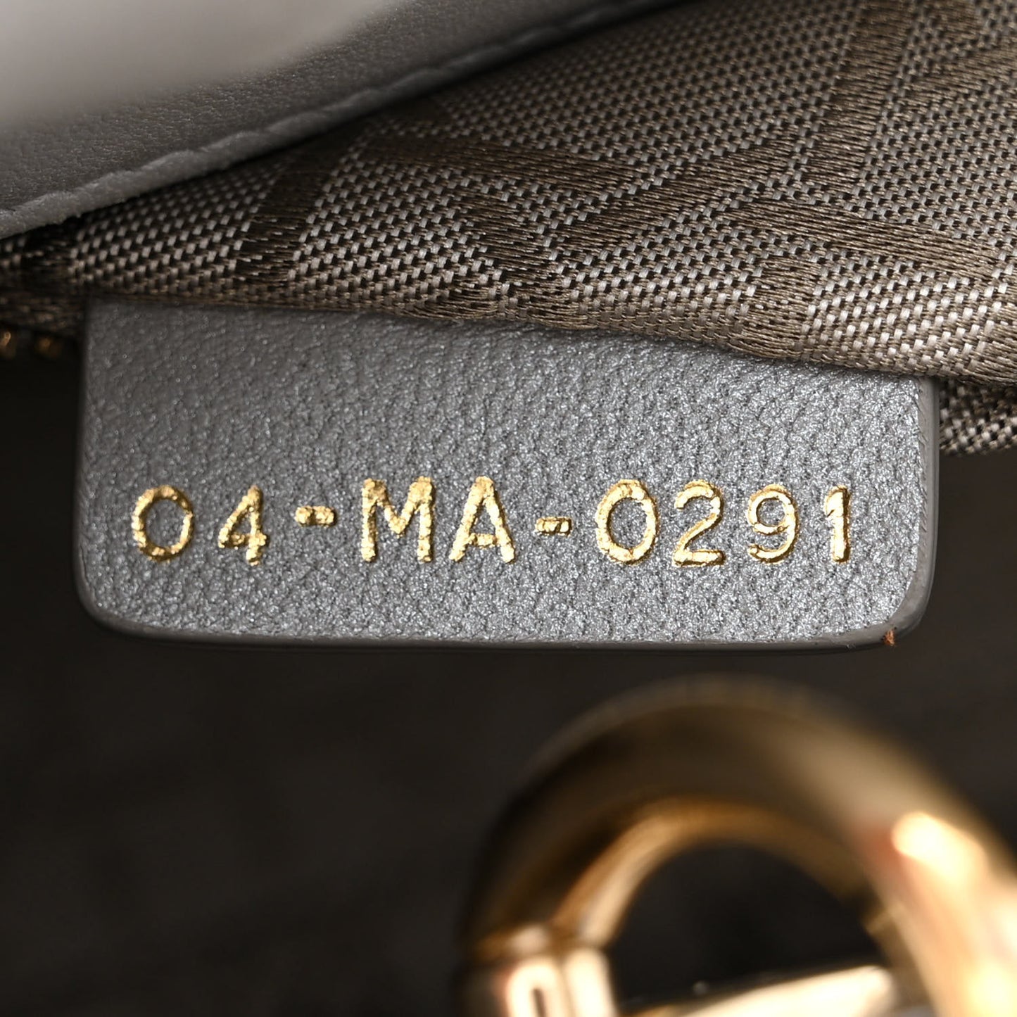 Lambskin Cannage Mini Lady Dior Grey