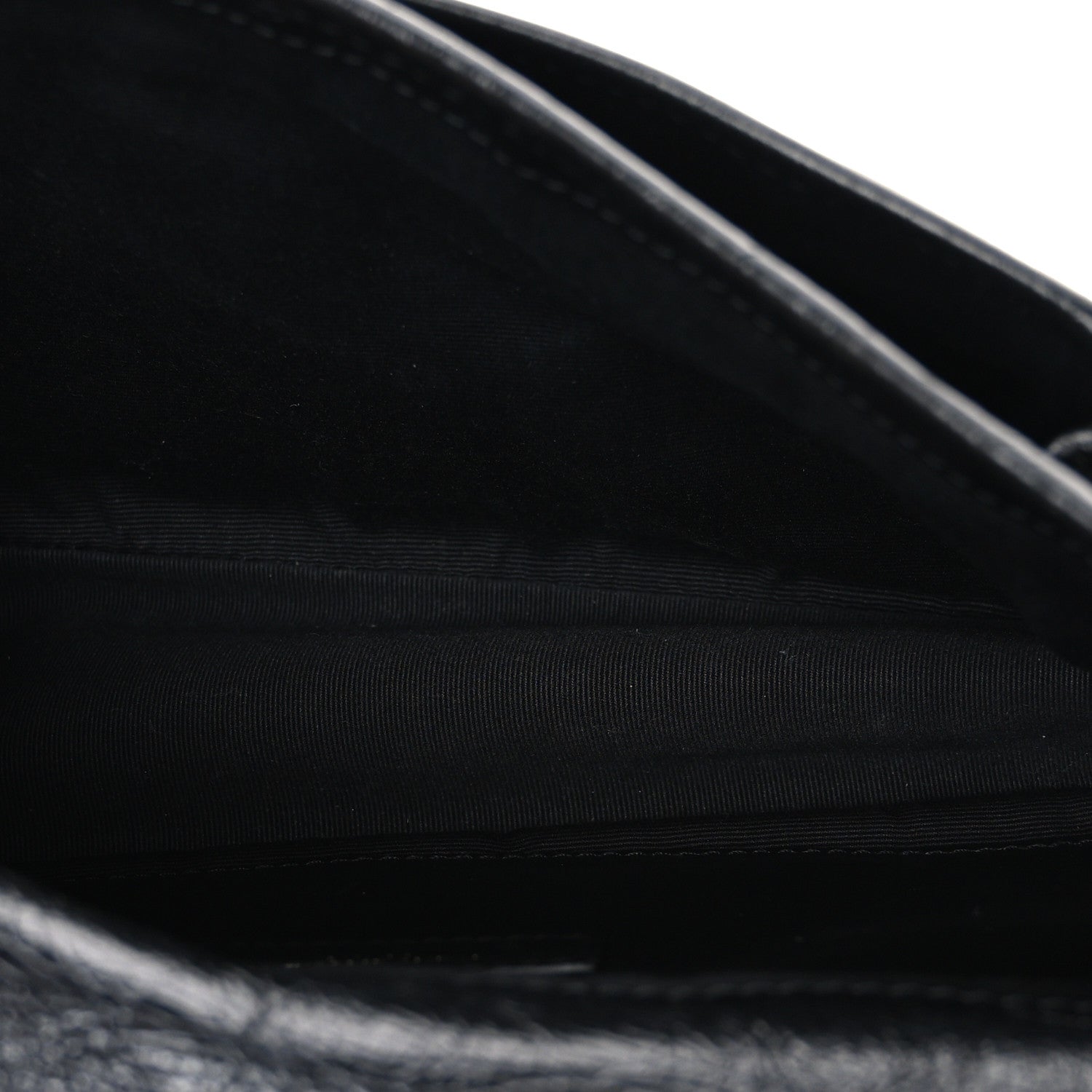 Saint Laurent Crinkled Calfskin Matelasse Monogram Baby Niki Chain Satchel Black 5 of 10
