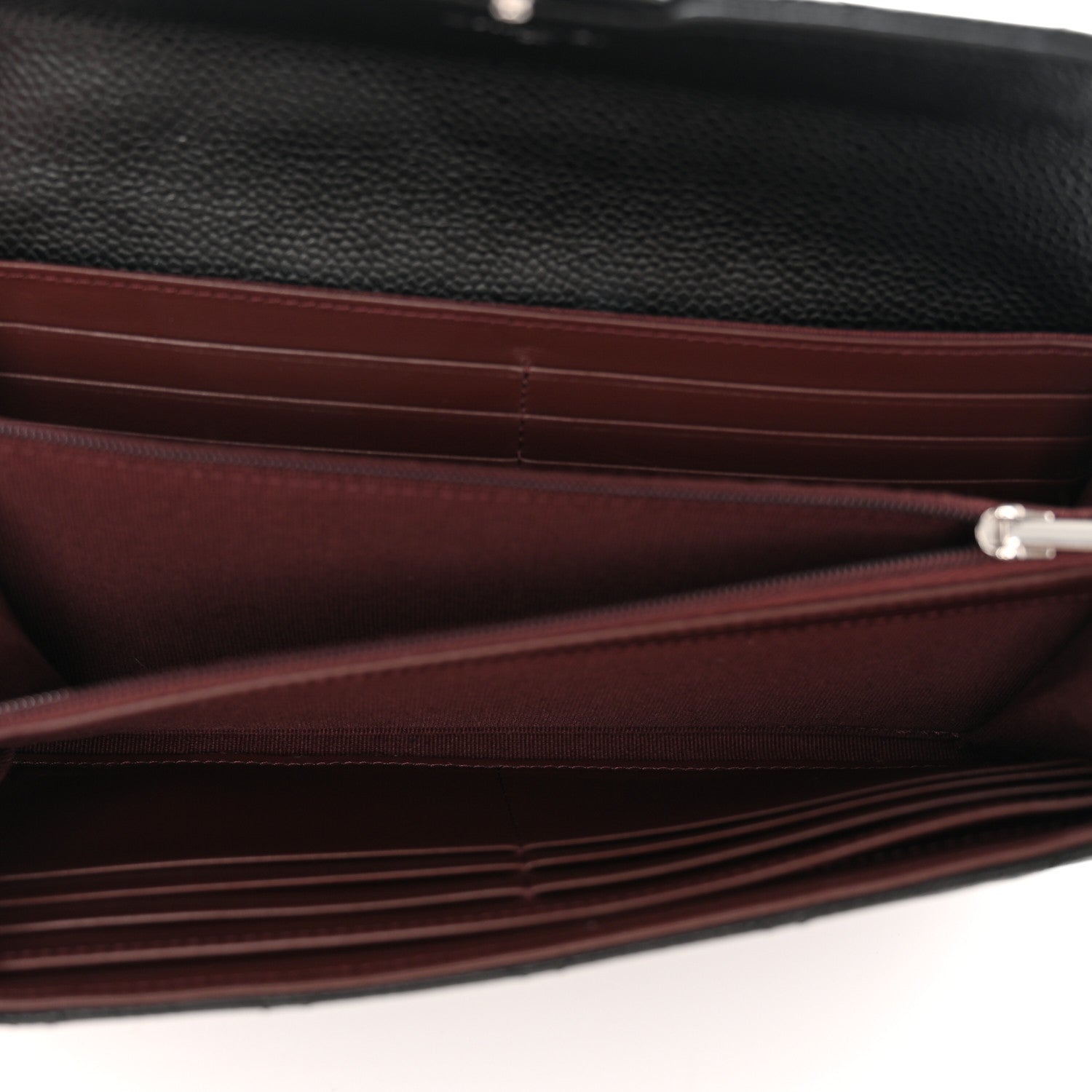 Chanel Caviar Quilted Large Gusset Flap Wallet Black 5 of 8