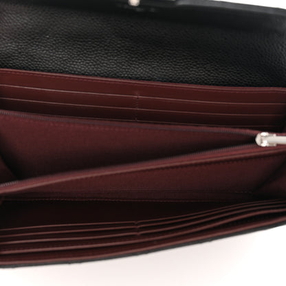 Chanel Caviar Quilted Large Gusset Flap Wallet Black 5 of 8