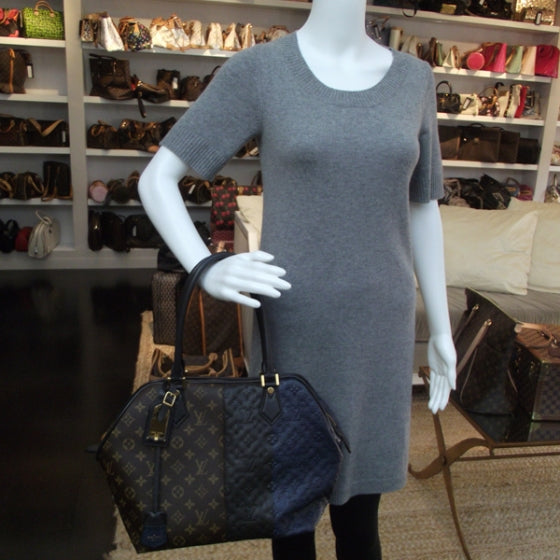 Louis Vuitton Monogram Stripes Medium Bag Marine 2 of 8