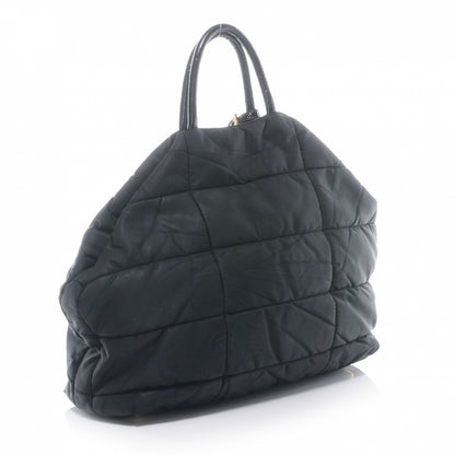 Prada Tessuto Nylon Quilted Tote Nero Black 3 of 7