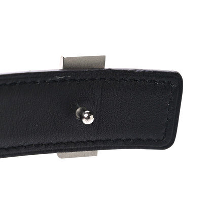 Hermes Swift Epsom 24mm Mini Constance H Belt 85 Black Etoupe 7 of 8