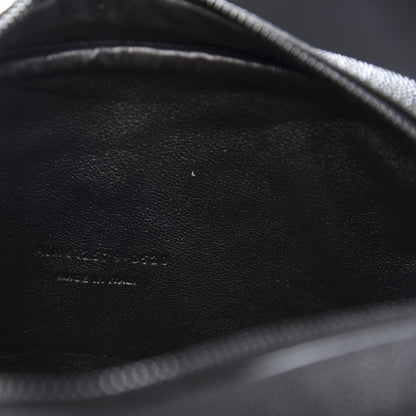 Saint Laurent Grain De Poudre Matelasse Monogram Mini Lou Camera Bag Black 6 of 11