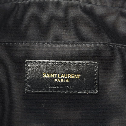 Saint Laurent Calfskin Matelasse Monogram Lou Camera Bag Black 5 of 8