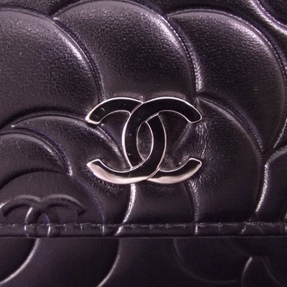 Chanel Lambskin Camelia Wallet on Chain 10 of 10