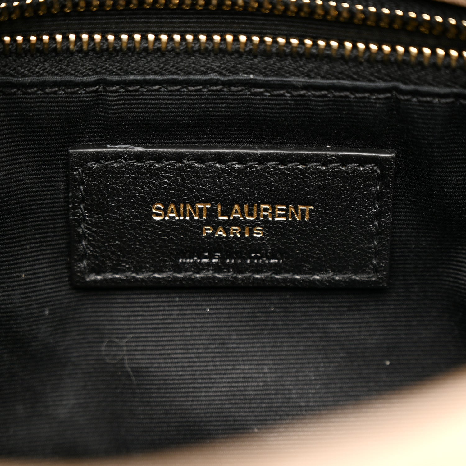 Saint Laurent Lambskin Quilted Toy Loulou Puffer Monogram Chain Satchel Dark Beige 6 of 11