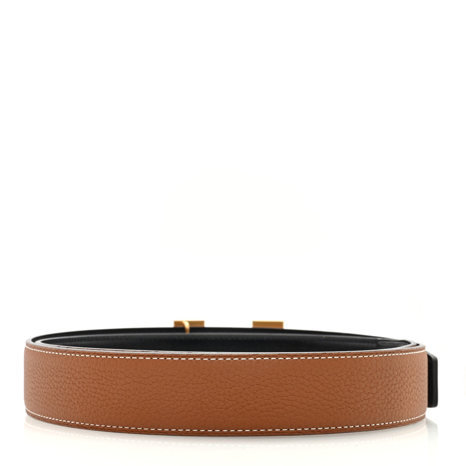 Hermes Box Togo 32mm H Belt 100 40 Black Gold 2 of 5