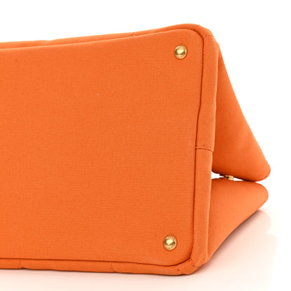 Prada Canapa Large Logo Tote Papaya 10 of 10