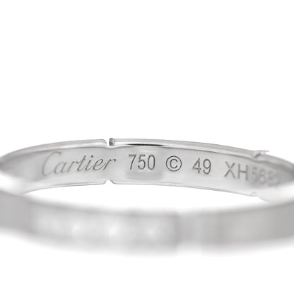 Cartier 18K White Gold Diamond Maillon Panthere Wedding Band Ring 49 5 4 of 4