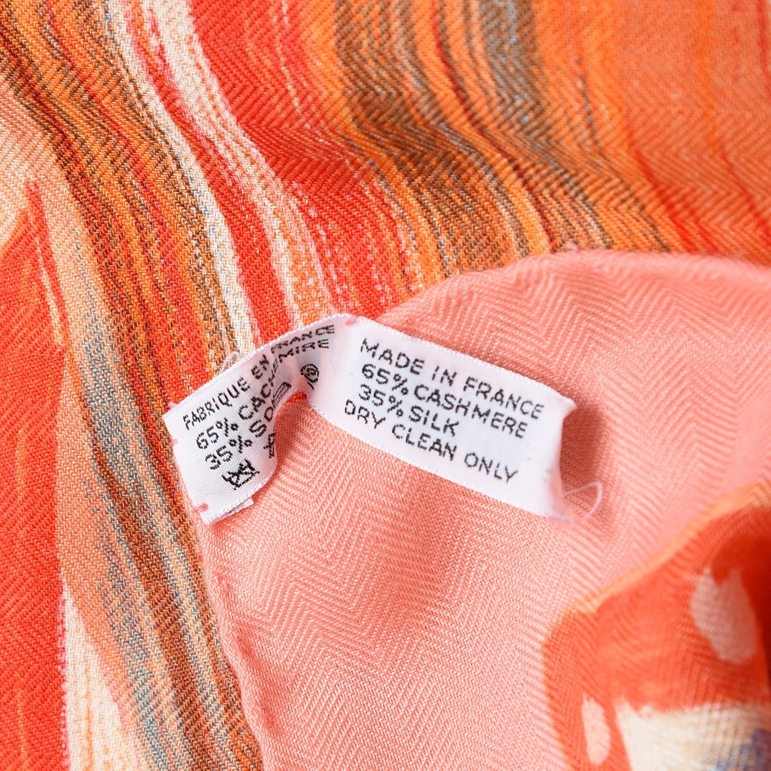 Hermes Cashmere Silk Feux Du Ciel Scarf 140 6 of 9