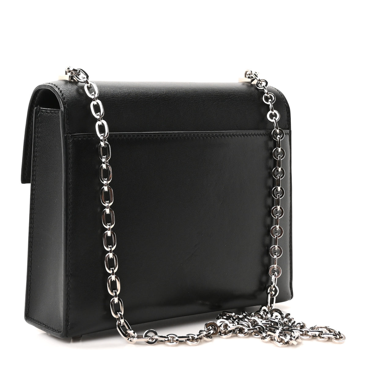 Hermes Box Mini Verrou Chaine Bag Black 3 of 10