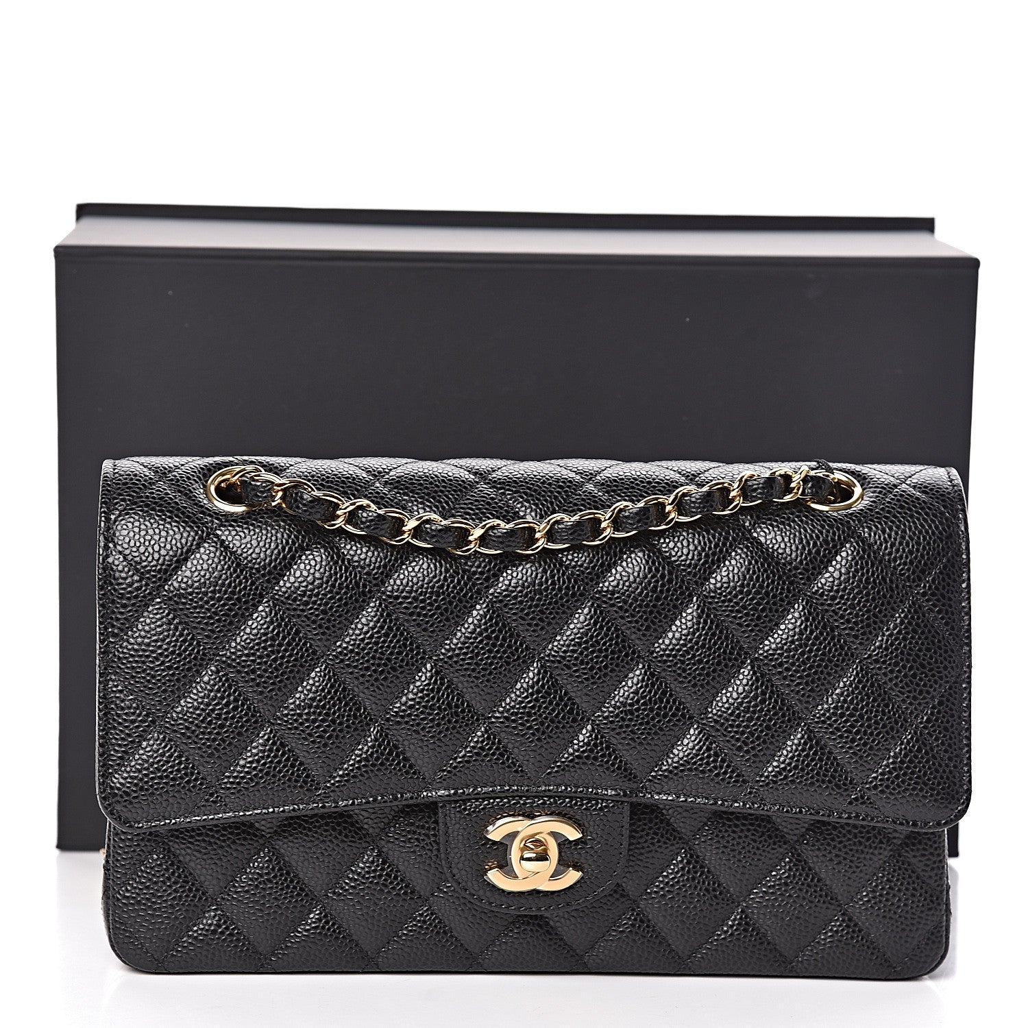 Chanel Caviar Quilted Medium Double Flap Black 11 of 11